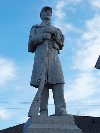 ©2017 Look Around You Ventures, LLC. Image of Civil War monument in Williamston, MI.